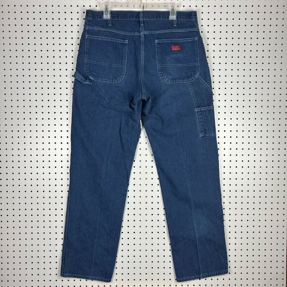 Dickies Other - Dickies Carpenter Pants Jeans Size 36x34 Work Wear Blue Hammer Y2K 90s Skate